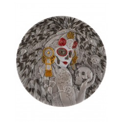 LADY MICTE - FIGURES OF DEATH - 2 OZ 2000 FRANCS SILVER COIN CAMEROON 2025