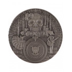 LADY MICTE - FIGURES OF DEATH - 2 OZ 2000 FRANCS SILVER COIN CAMEROON 2025