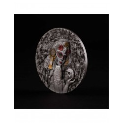 LADY MICTE - FIGURES OF DEATH - 2 OZ 2000 FRANCS SILVER COIN CAMEROON 2025