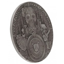 LADY MICTE - FIGURES OF DEATH - 2 OZ 2000 FRANCS SILVER COIN CAMEROON 2025
