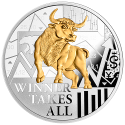 WINNERS TAKE ALL 17,5 G 500 CFA FRANCS SILVER COIN CAMEROON 2025