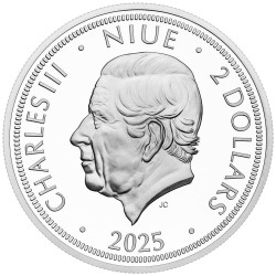 SLOVAK EAGLE CZECH MINT 1 OZ 2 DOLLARS SILVER COIN NIUE 2025