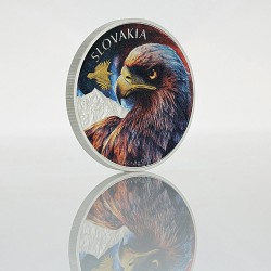SŁOWACKI ORZEŁ MENNICA CZESKA 1 OZ 2 DOLARY SREBRNA MONETA NIUE 2025