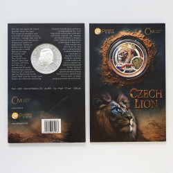 CZECH LION CZECH MINT 1 OZ 2 DOLLARS SILVER COIN NIUE 2025