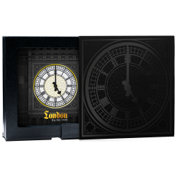 LONDON BIG BEN - CITY HALL CLOCK 1 OZ 5 EURO SILVER COIN MALTA 2025