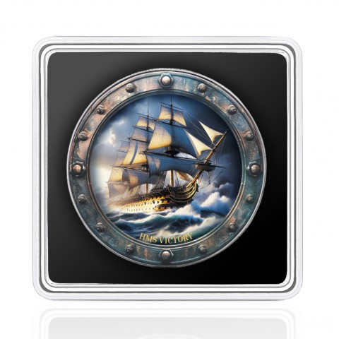 HMS VICTORY - FAMOUS SHIPS 1 OZ 1 DOLLAR UNITED STATES OF AMERICA SILVER COIN 2025