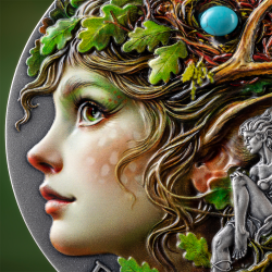 DRYAD - NATURE SPIRITS 2 OZ 2000 FRANCS SILVER COIN CAMEROON 2026