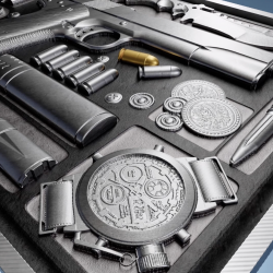 MISJA X - PISTOLET 2 OZ SREBRNA MONETA 5 TALA SAMOA 2025