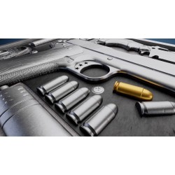 MISJA X - PISTOLET 2 OZ SREBRNA MONETA 5 TALA SAMOA 2025