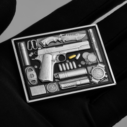 MISJA X - PISTOLET 2 OZ SREBRNA MONETA 5 TALA SAMOA 2025