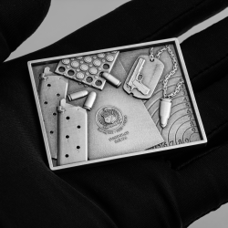 MISJA X - PISTOLET 2 OZ SREBRNA MONETA 5 TALA SAMOA 2025