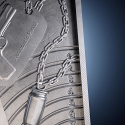 MISJA X - PISTOLET 2 OZ SREBRNA MONETA 5 TALA SAMOA 2025