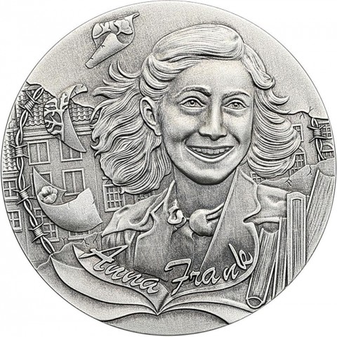 ANNE FRANK 1 OZ 2 DOLARY SREBRNA MONETA NIUE 2025
