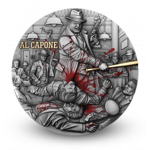 AL CAPONE - EMPIRES OF CRIME - 2 OZ 2000 FRANCS SILVER COIN CAMEROON 2025