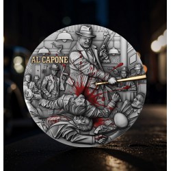 AL CAPONE - IMPERIA ZBRODNI - 2 OZ 2000 FRANCS SREBRNA MONETA KAMERUN 2025