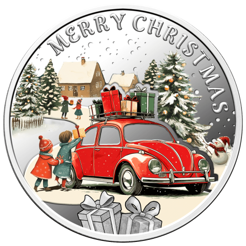 MERRY CHRISTMAS 17,5 G. 1 DOLLAR SILVER COIN NIUE 2025