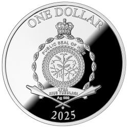 MERRY CHRISTMAS 17,5 G. 1 DOLLAR SILVER COIN NIUE 2025