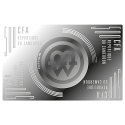 ANDRZEJ MLECZKO SANTA CLAUS ON DUTY 17,5 G. 500 FRANCS SILVER COIN CAMEROON 2025