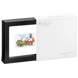 ANDRZEJ MLECZKO ŚWIETY MIKOŁAJ NA SŁUŻBIE 17,5 G. 500 FRANKÓW SREBRNA MONETA KAMERUN 2025