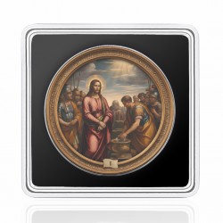 VIA CRUCIS THE FIFTEEN STATIONS SERIE STATION 1 1 OZ 1 DOLLAR SILVER COIN USA 2026