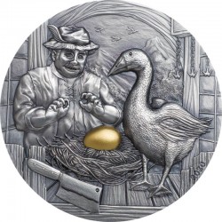 THE GOOSE THAT LAID THE GOLDEN EGGS FAMOUS FABLES SERIES 10 DOLLARS 2 OZ PALAU 2020