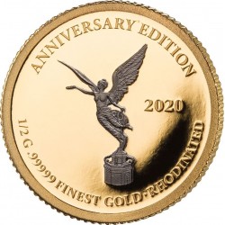 GOLD RHODIUM EDITION 7 x 0,5G - 99999 GOLD 7 x 1.000 FRANCS CFA GABONESE REPUBLIC 2020