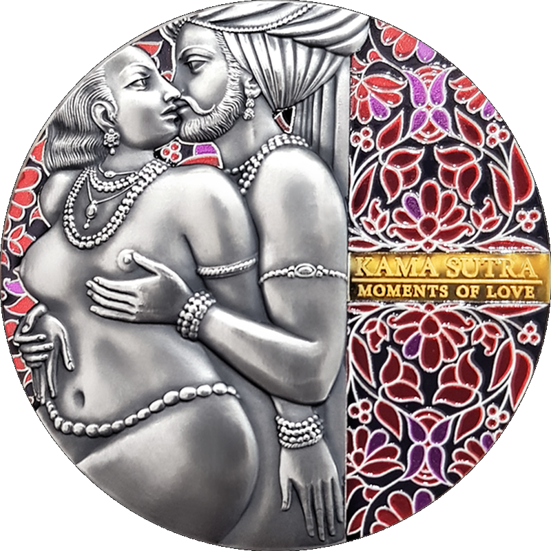 KAMA SUTRA II MOMENTS OF LOVE 3 OZ SILVER COIN 3000 FRANCS CFA 